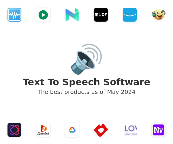 The best Text To Speech products