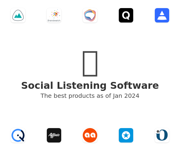 The best Social Listening products