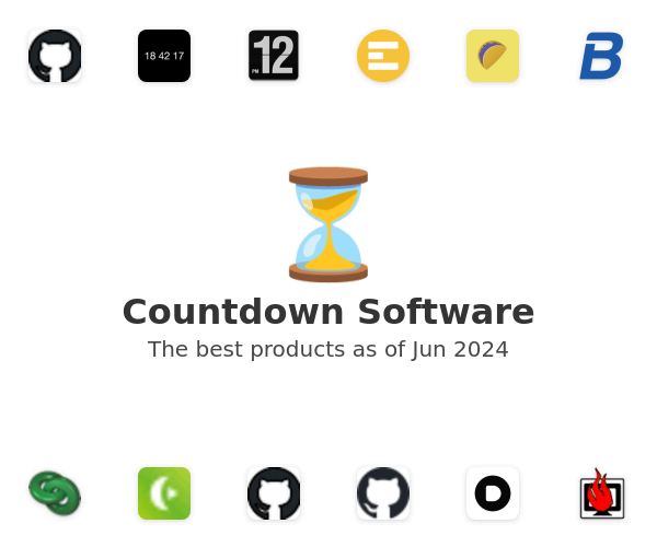 The best Countdown products