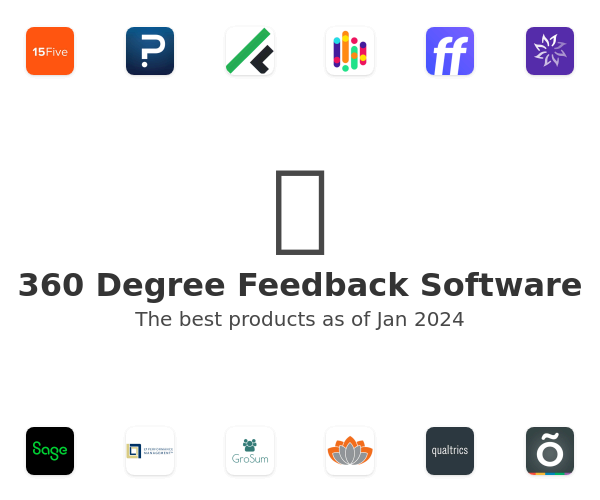 The best 360 Degree Feedback products