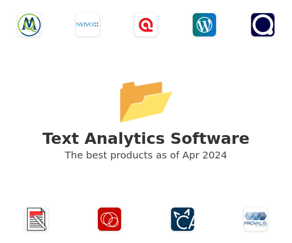 The best Text Analytics products