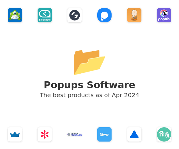 The best Popups products