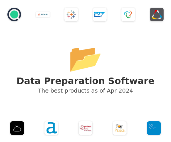 The best Data Preparation products