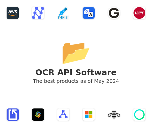 The best OCR API products