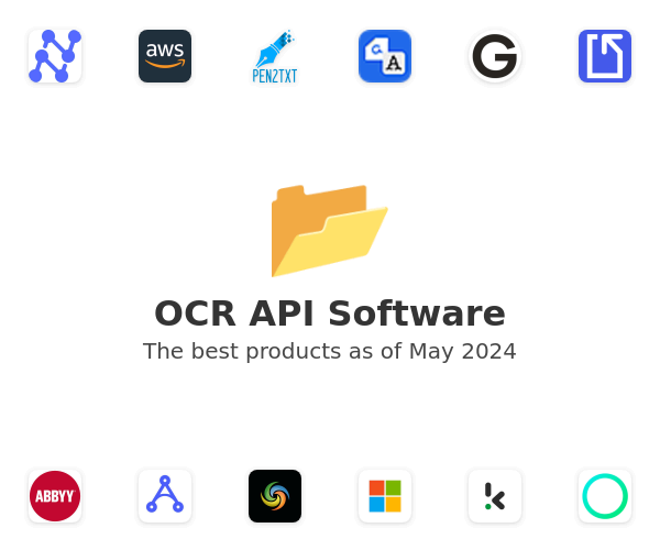 The best OCR API products