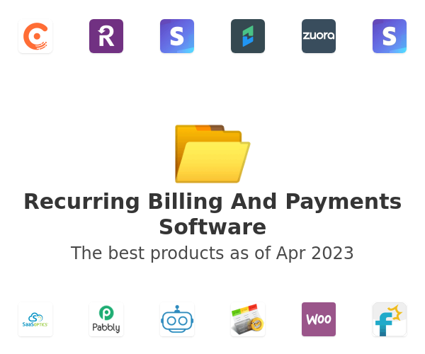 The best Recurring Billing And Payments products