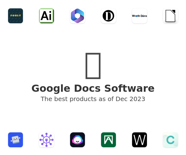 The best Google Docs products