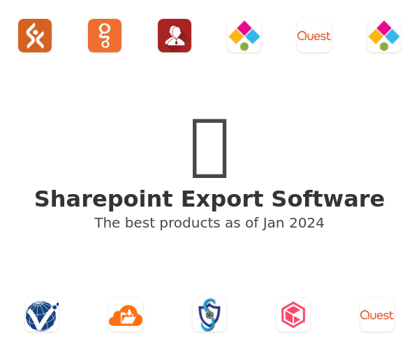 The best Sharepoint Export products