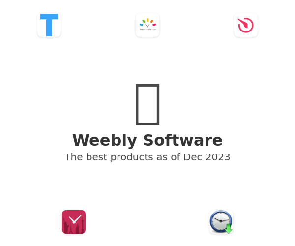 The best Weebly products