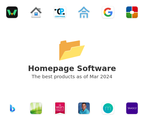 The best Homepage products