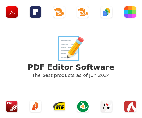The best PDF Editor products