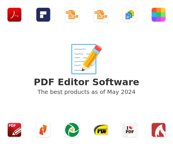 The best PDF Editor products