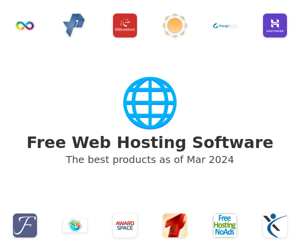 The best Free Web Hosting products