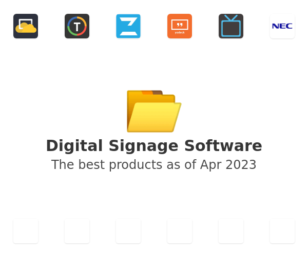 The best Digital Signage products