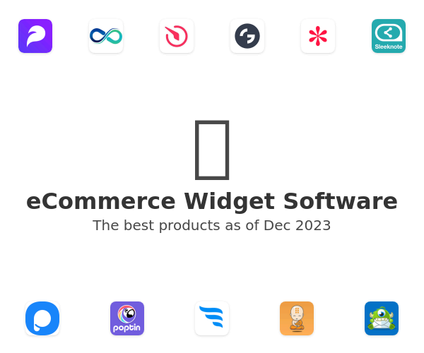 The best eCommerce Widget products