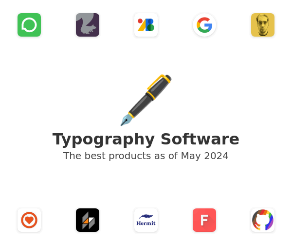The best Typography products