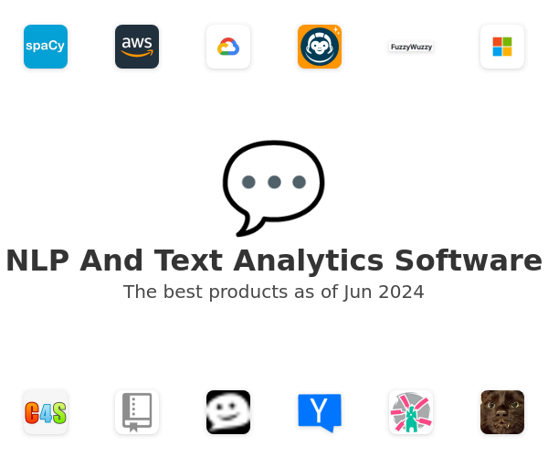 The best NLP And Text Analytics products