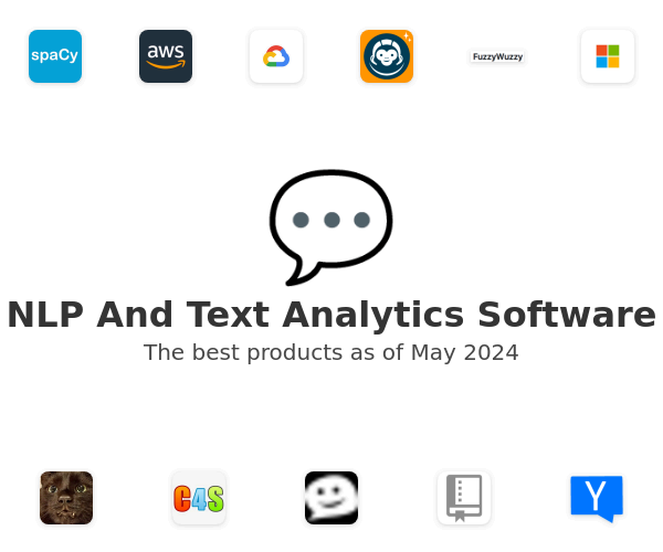 The best NLP And Text Analytics products