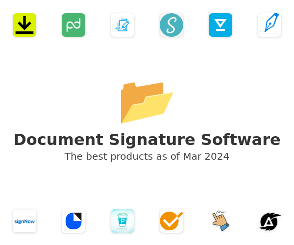 The best Document Signature products