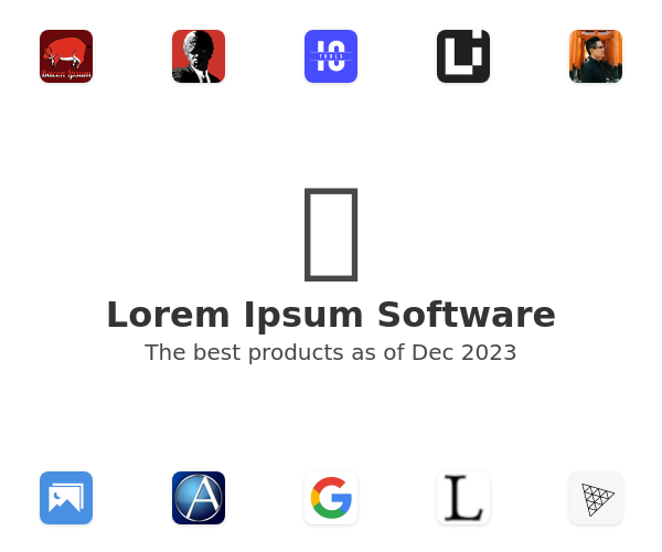 The best Lorem Ipsum products