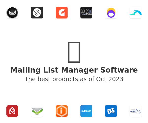 The best Mailing List Manager products