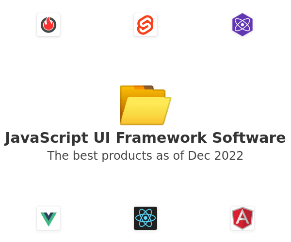 The best JavaScript UI Framework products