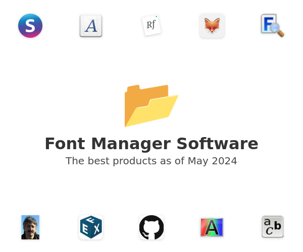 The best Font Manager products