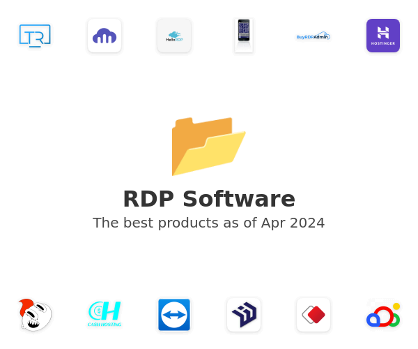 The best RDP products
