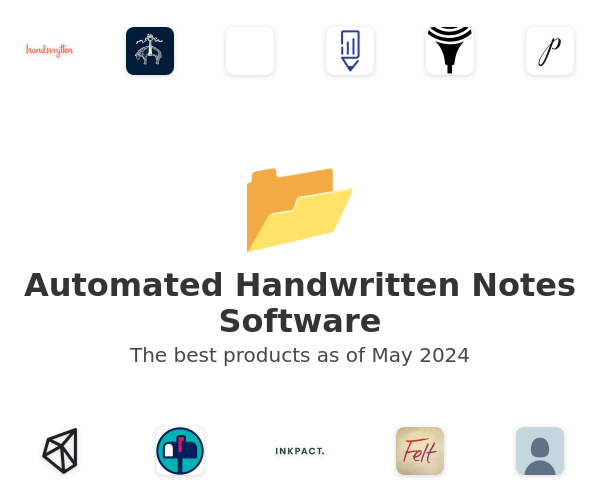 The best Automated Handwritten Notes products
