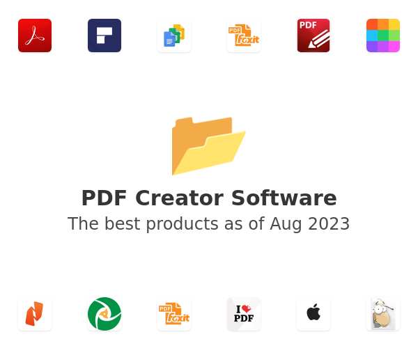 The best PDF Creator products
