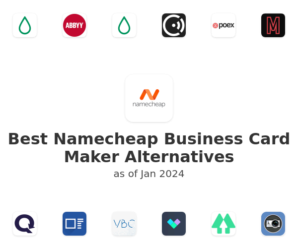 Best Namecheap Business Card Maker Alternatives