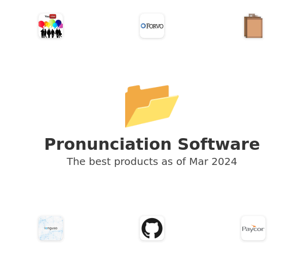 The best Pronunciation products