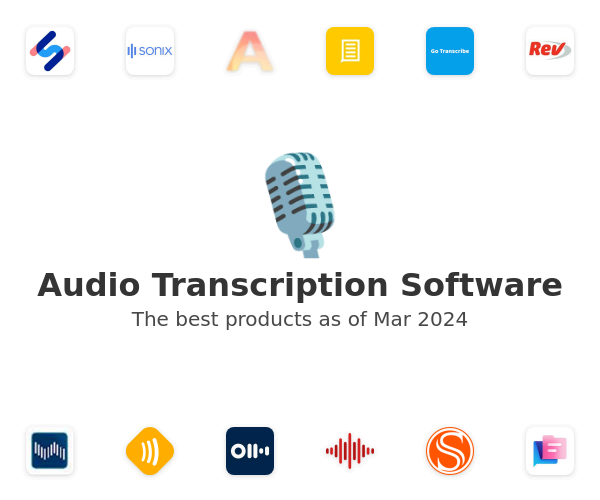 The best Audio Transcription products