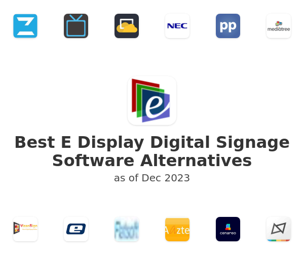 Best E Display Digital Signage Software Alternatives
