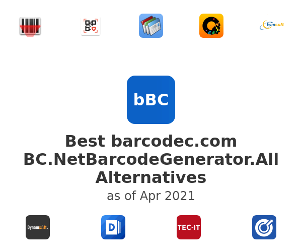 Best barcodec.com BC.NetBarcodeGenerator.All Alternatives
