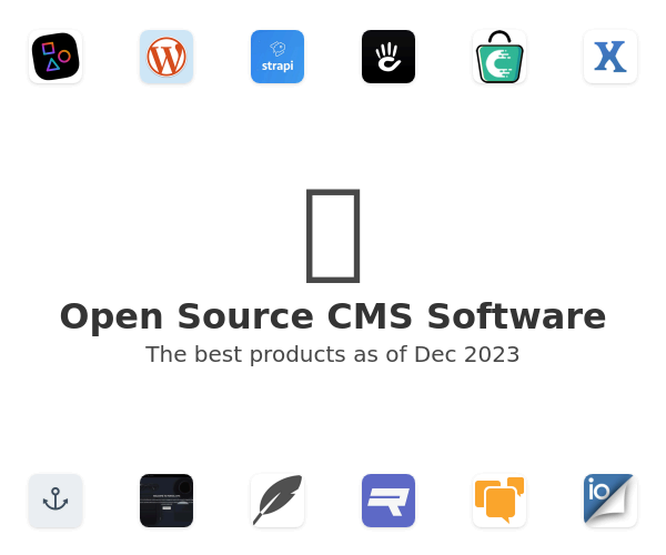 The best Open Source CMS products