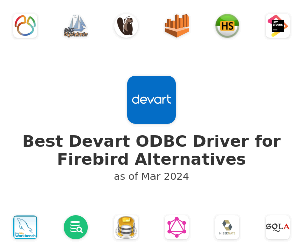 Best Devart ODBC Driver for Firebird Alternatives