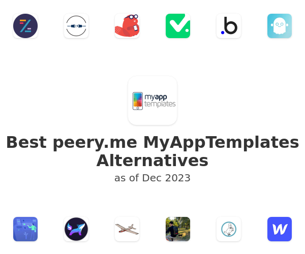 Best peery.me MyAppTemplates Alternatives
