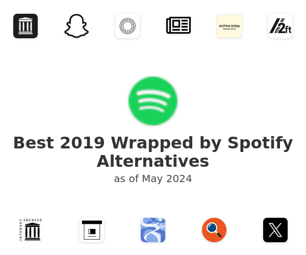 Best 2019 Wrapped by Spotify Alternatives