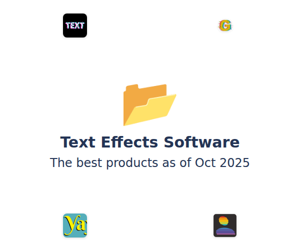 The best Text Effects products