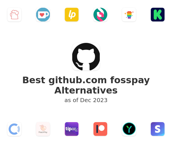 Best github.com fosspay Alternatives