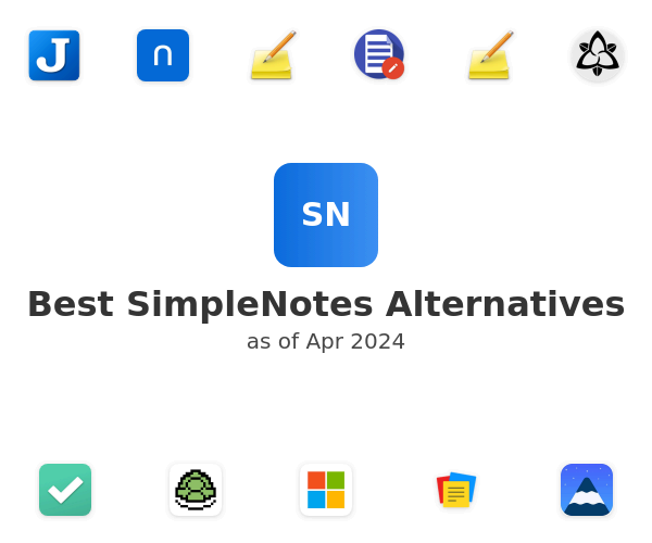 Best SimpleNotes Alternatives