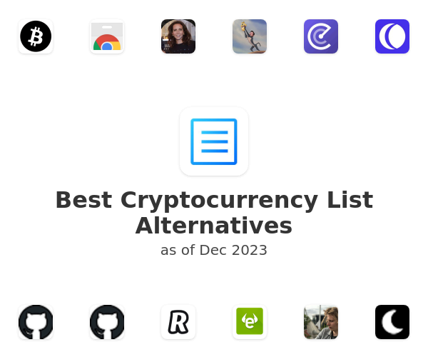 Best Cryptocurrency List Alternatives