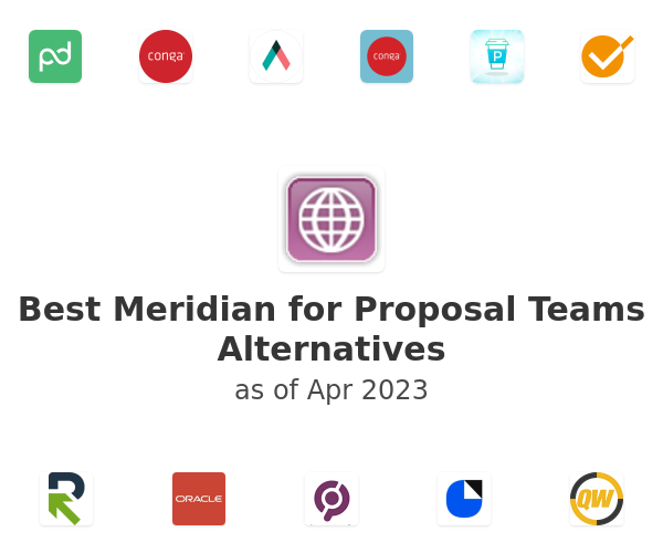 Best Meridian for Proposal Teams Alternatives