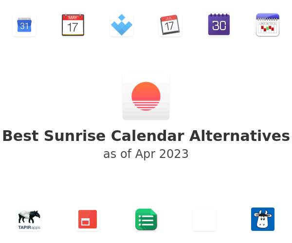 Best Sunrise Calendar Alternatives