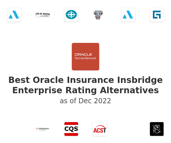 Best Oracle Insurance Insbridge Enterprise Rating Alternatives
