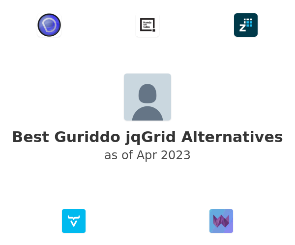 Best Guriddo jqGrid Alternatives