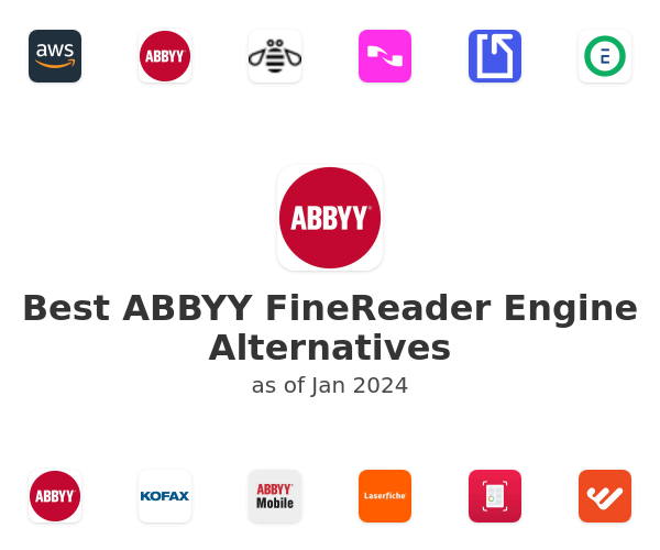 Best ABBYY FineReader Engine Alternatives
