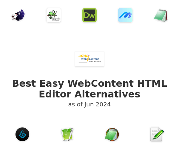 Best Easy WebContent HTML Editor Alternatives