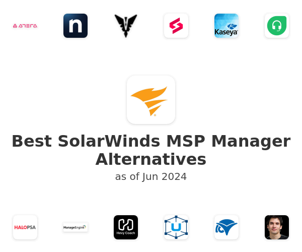 Best SolarWinds MSP Manager Alternatives
